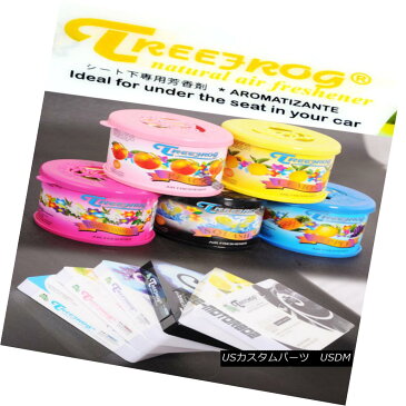 エアロパーツ TREEFROG SQUASH PEACH OFFICE HOME JAPAN REFRESH AIR FRESHENER 80G CAN トリプルグスクワッピオフィスオフィス日本のリフレッシュエアフレッシャー80G CAN