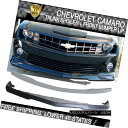エアロパーツ Fits 10-13 Chevy Camaro V8 SS PU Front Bumper Lip + ABS Rear Trunk Spoile...