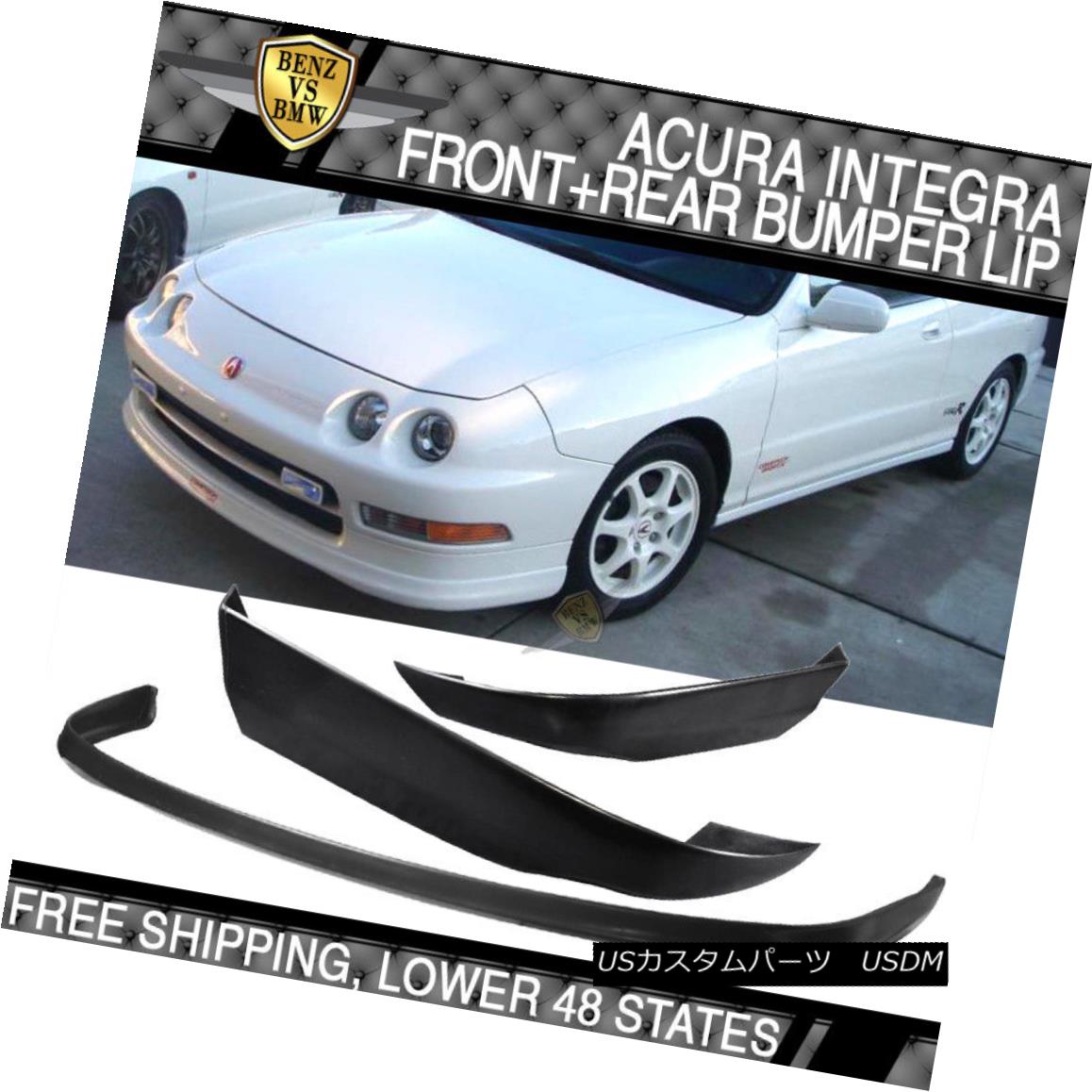 ѡ Fits Acura Integra 94-97 T-R Urethane Front Bumper Lip & T-R ABS Rear Lip Acura Integra 94-97 T-R쥿եȥХѡåסamp; T-R ABSꥢå