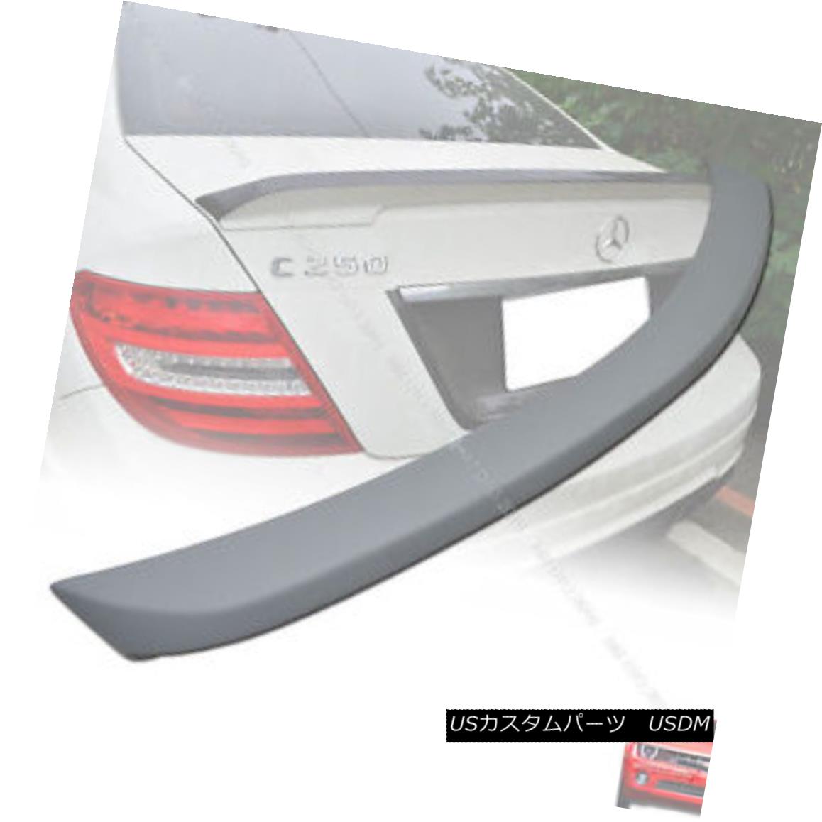 エアロパーツ Unpainted Mercedes BENZ W204 C-class Sedan DTO-Type Rear Trunk Spoiler 08-13 § 未塗装メルセデスベンツW204 CクラスセダンDTO型リアトランク・スポイラー08-13