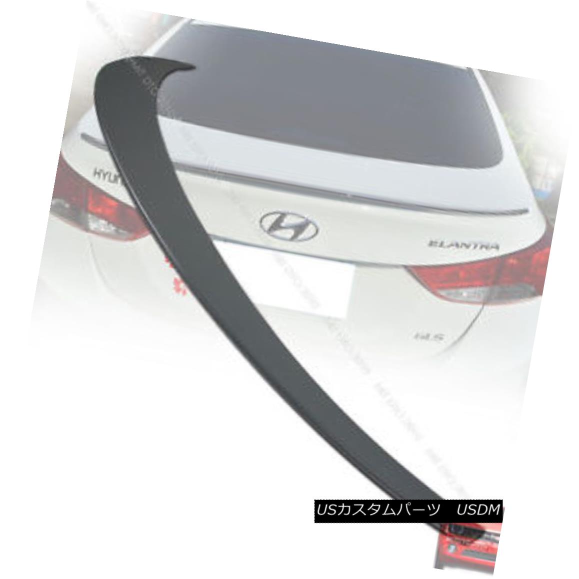 エアロパーツ Unpainted For Hyundai MD Elantra Rear Boot Trunk Spoiler Wing ABS Hyundai MD ElantraリアブーツトランクスポイラーウィングABS未塗装