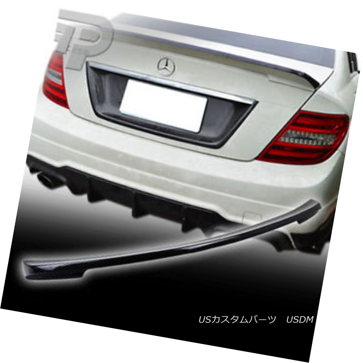 エアロパーツ FOR Mercedes BENZ W204 SEDAN DTO-TYPE CARBON FIBER TRUNK SPOILER メルセデスベンツW204用セダンDTO型炭素繊維トランクスポイラー