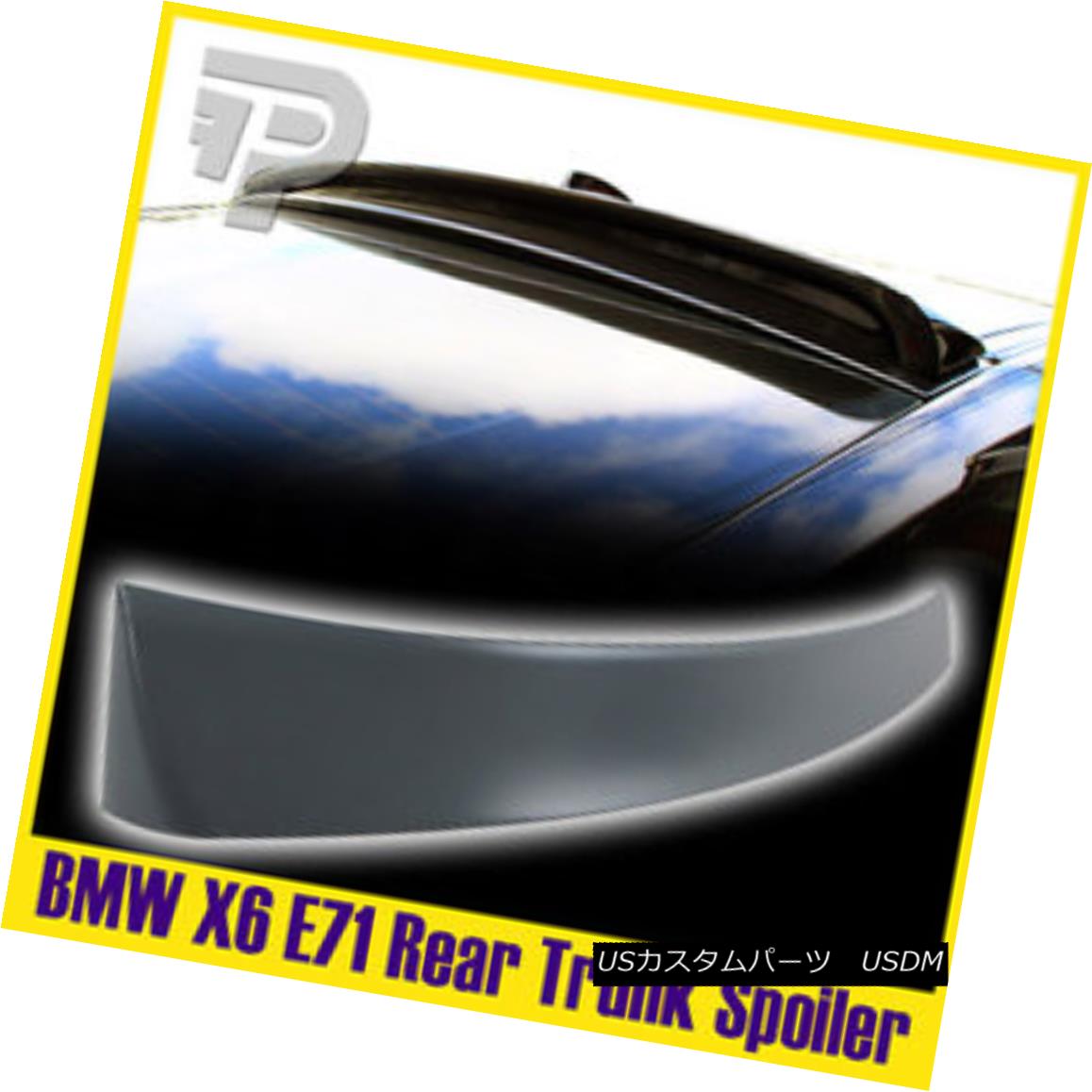 エアロパーツ Unpainted BMW Hatchback E71 X6 Visor Top Window Roof Spoiler SUV xDrive35i 未塗装のBMWハッチバックE71 X6バイザートップウィンドウルーフスポイラーSUV xDrive35i