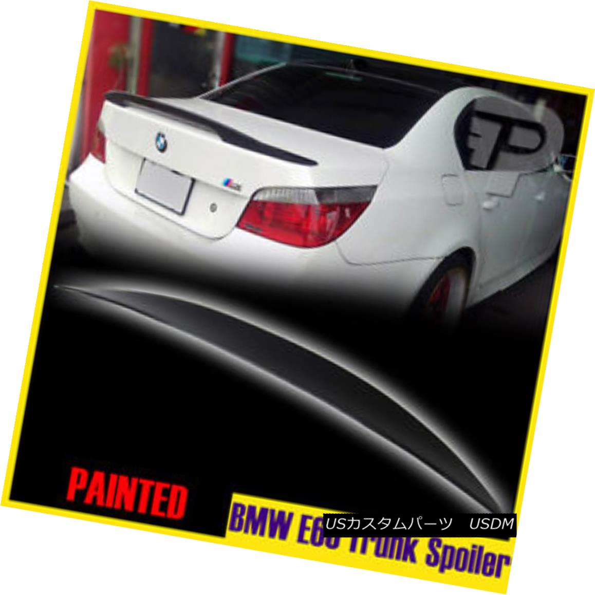 エアロパーツ Painted BMW 5-Series E60 4Door High Kick Performance-Look Trunk Spoiler 2010 ペイントされたBMW 5シリーズE60 4Doorハイキックパフォーマンスロー okトランクスポイラー2010