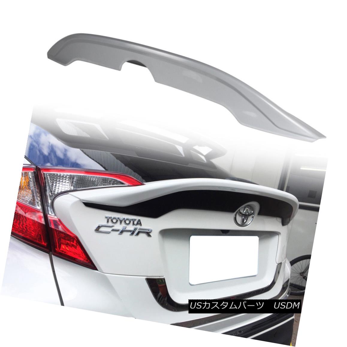 エアロパーツ Fit TOYOTA CHR Hatchback Rear Middle Trunk Boot Spoiler ABS Painted 2018 フィットTOYOTA CHRハッチバックリアミドルトランクブーツスポイラーABS塗装2018