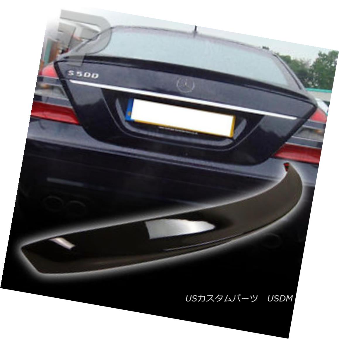 エアロパーツ PAINTED Mercedes BENZ W221 A TYPE BOOT TRUNK SPOILER 040 BLACK ▼ ペイントされたメルセデスベンツW221型ブーツトランクスポイラー040黒？