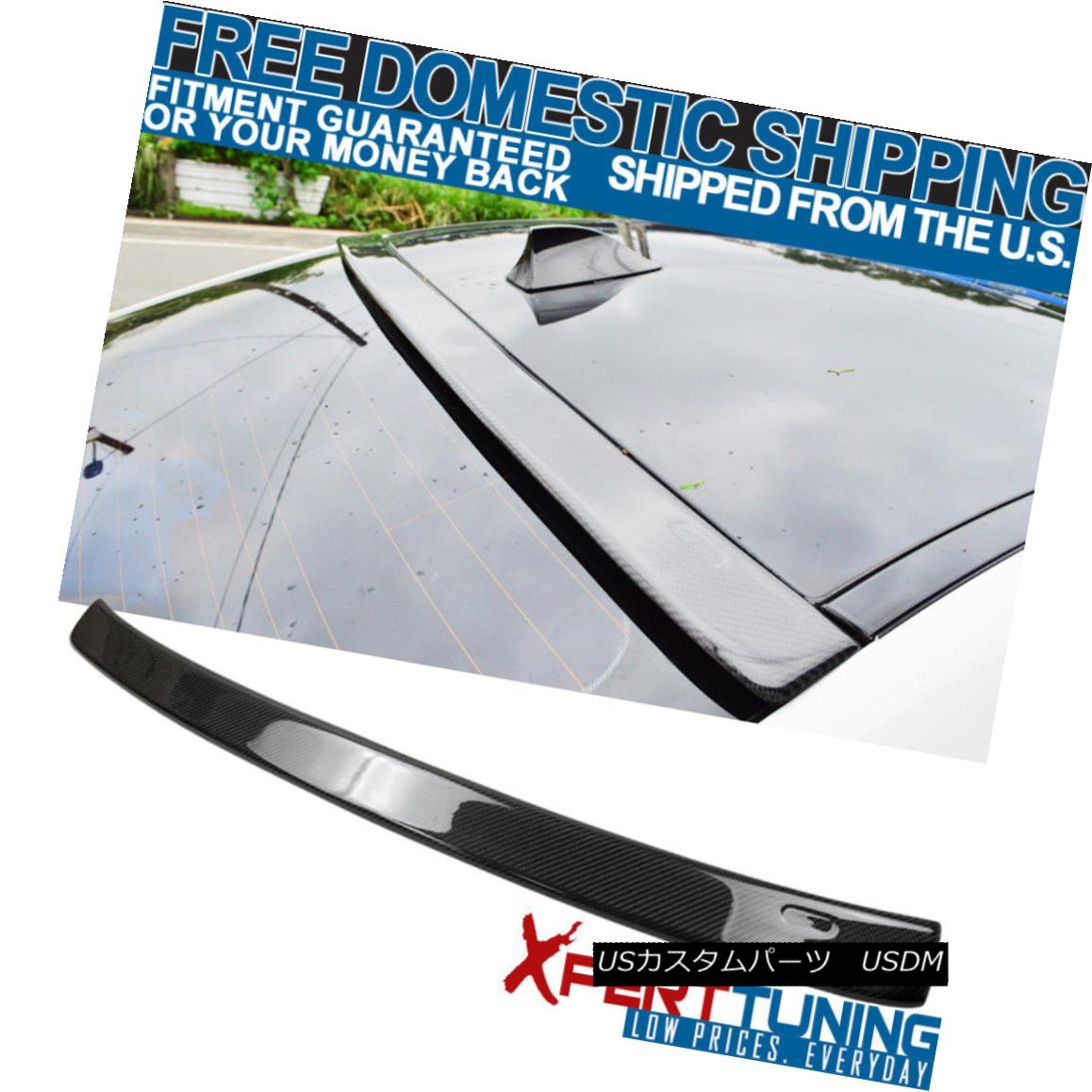 ѡ 11 12 13 14 15 16 F10 5 Series 4Dr Carbon Fiber CF AC Style Roof Spoiler Wing 11 12 13 14 15 16 F10 5꡼4DrúCF AC벰ѥݥ顼