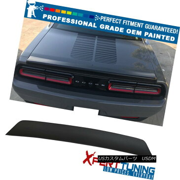 エアロパーツ Fits 15-18 Dodge Challenger Ikon SXT Duckbill Trunk Spoiler - OEM Painted Color フィット15-18ドッジチャレンジャーIkon SXTダックビルトランクスポイラー - OEM塗装カラー