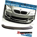 エアロパーツ Fits 2004-2010 BMW E60 M5 Carbon Fiber Under Front Bumper Lip Spoiler Splitter フィット2004-2010 BMW E60 M5カーボンファイバーフロントバンパーリップスポイラースプリッター