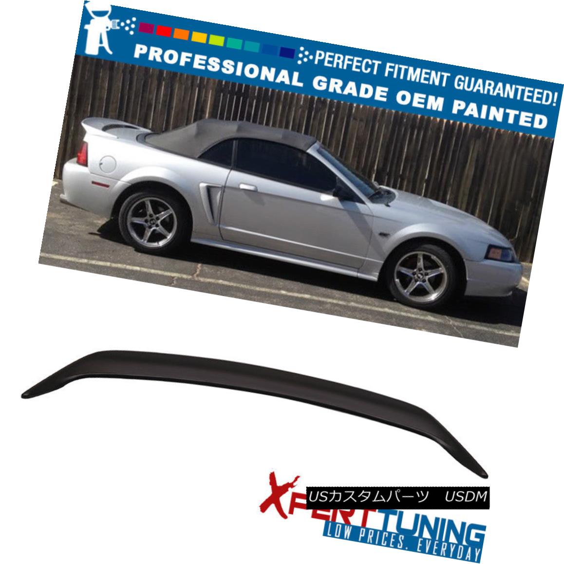 エアロパーツ Fits 99-04 Ford Mustang OE Factory Style Trunk Spoiler Wing - OEM Painted Color 99-04 Ford Mustang OE工場スタイルのトランク・スポイラー・ウィング - OEM塗装カラーに適合