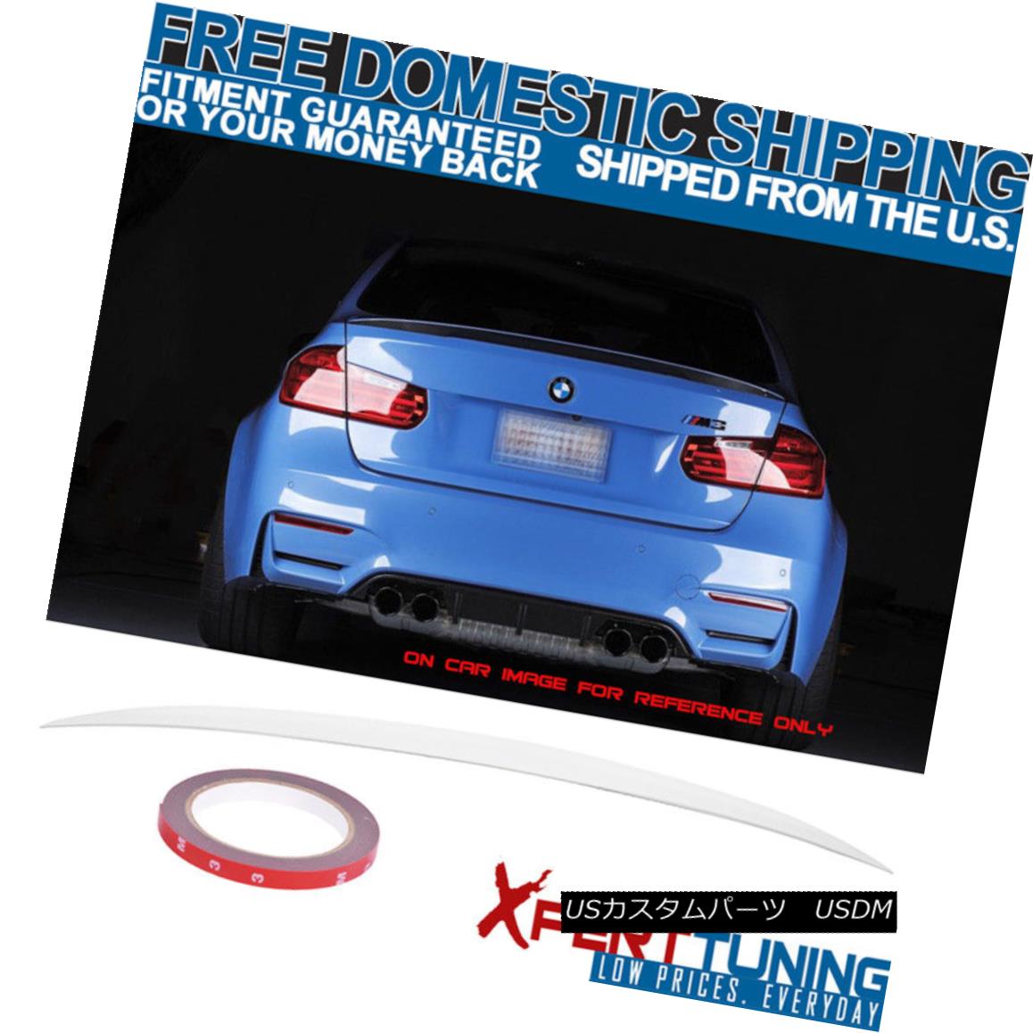 エアロパーツ FIT For 14-17 BMW 3 Series F80 ABS Trunk Spoiler Painted Alpine White III #300 FIT for 14-17 BMW 3シリーズF80 ABSトランク・スポイラー・ペイントアルパイン・ホワイトIII＃300