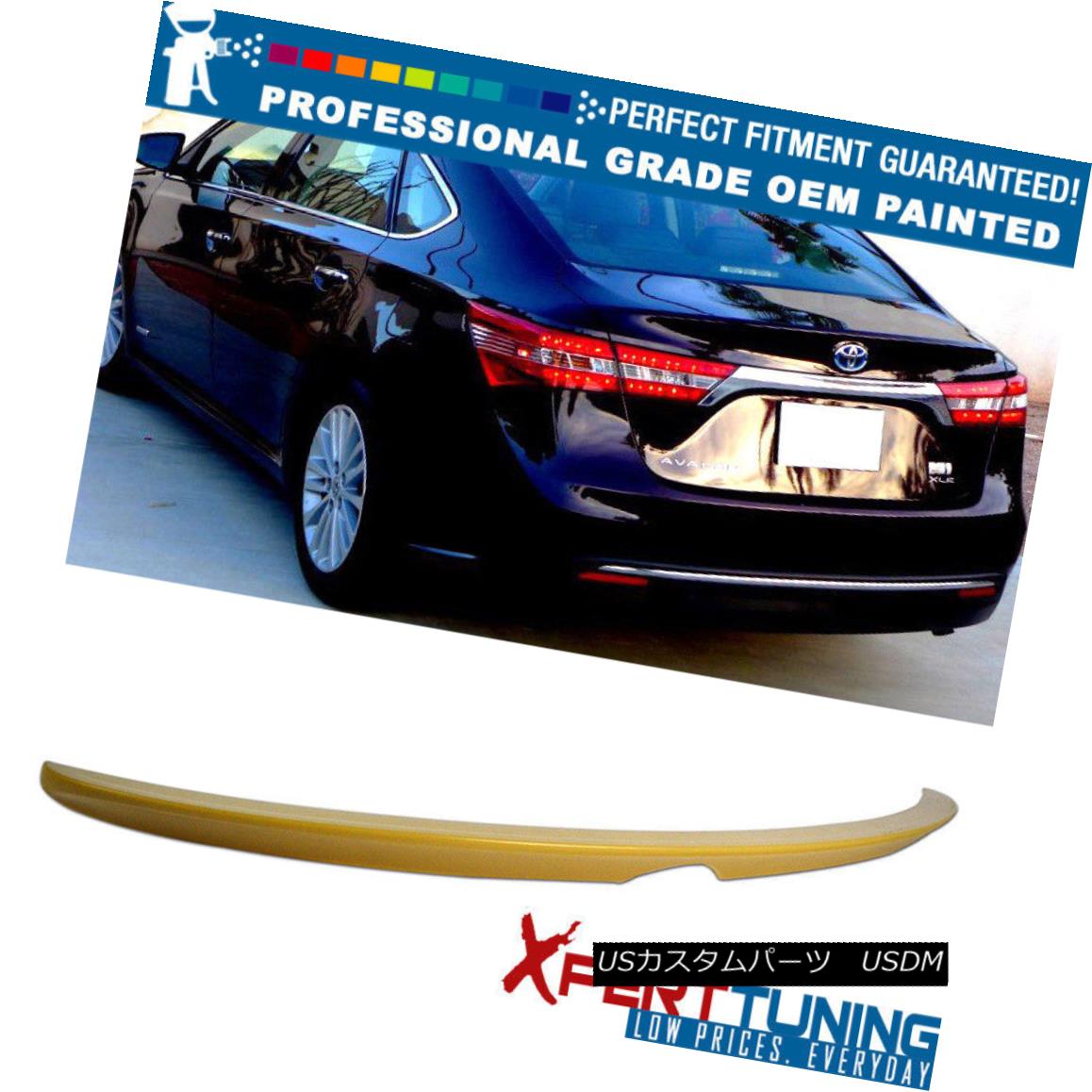 エアロパーツ 13-16 Toyota Avalon OE Style Painted ABS Trunk Spoiler - OEM Painted Color 13-16トヨタアバロンOEスタイル塗装ABSトランクスポイラー - OEM塗装カラー