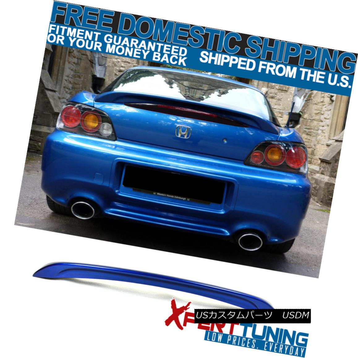 エアロパーツ 06-09 S2000 AP2 Trunk Spoiler Painted Bermuda Blue Pearl # B545P - ABS 06-09 S2000 AP2トランク・スポイラー・ペイントバミューダ・ブルー・パール＃B545P - ABS