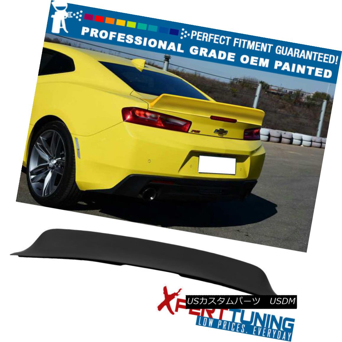 エアロパーツ Fits 16-18 Chevy Camaro IKON Style DuckBill Trunk Spoiler - OEM Painted Color フィット16-18シェビーカマロIKONスタイルダックビルトランクスポイラー - OEM塗装色