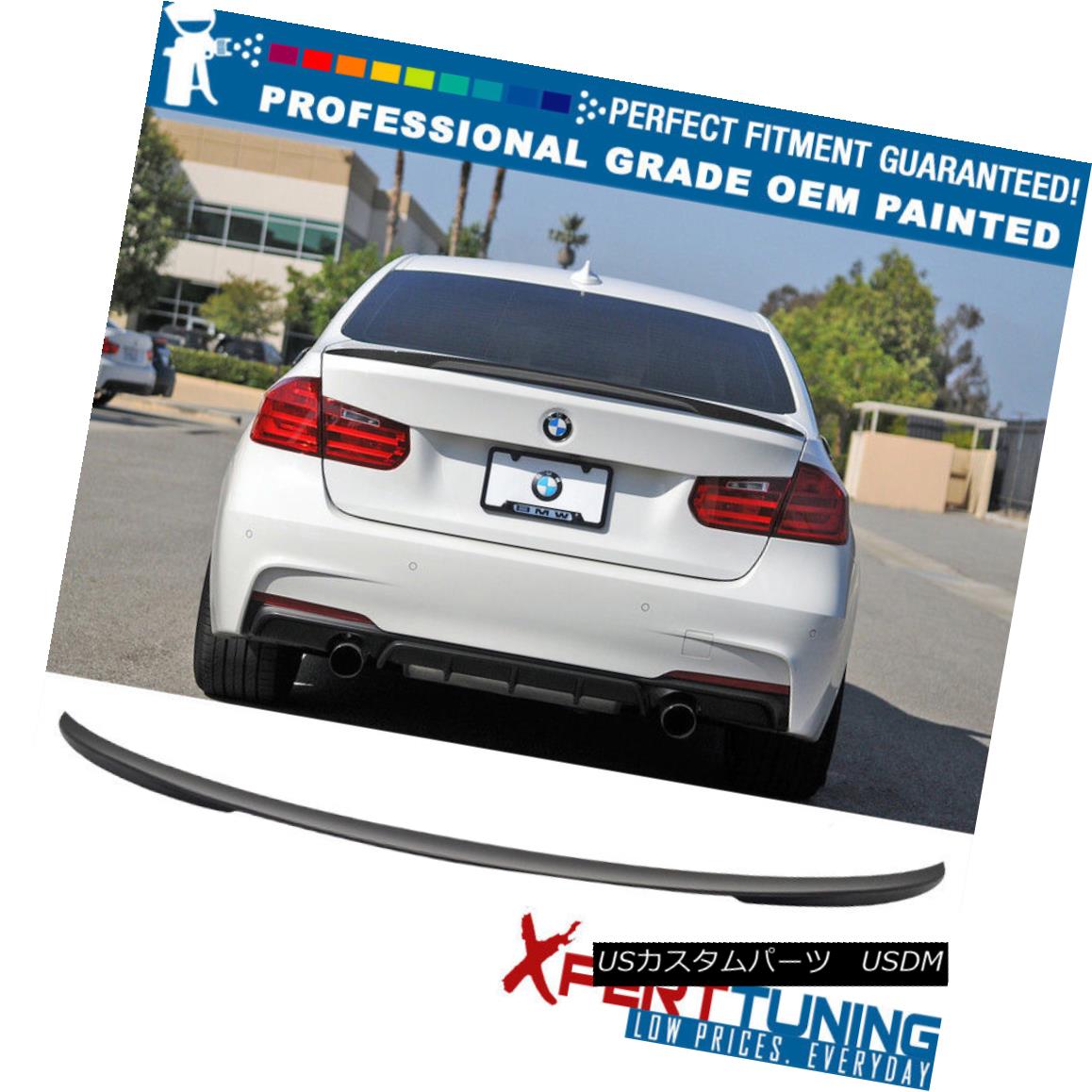 エアロパーツ 12-18 BMW 3-Series F30 4Dr 4Door P Painted Trunk Spoiler - OEM Painted Color 12-18 BMW 3シリーズF30 4Dr 4Door P塗装トランク・スポイラー - OEM塗装色