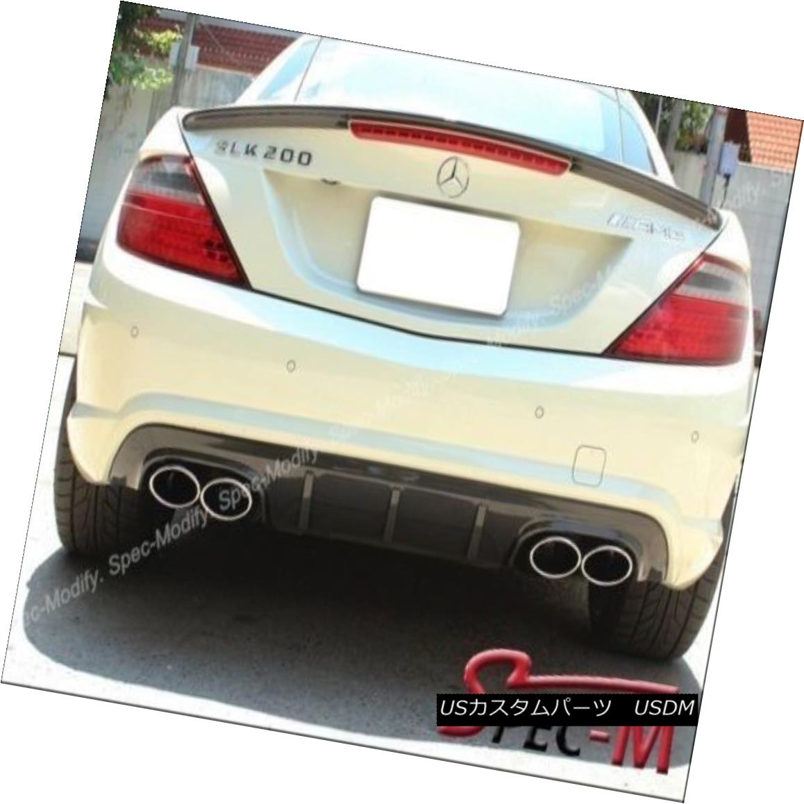 エアロパーツ SLK55AMG Style Carbon Fiber Trunk Lip Spoiler For 2012+ R172 SLK250 SLK350 SLK SLK 55 AMGスタイルカーボンファイバートランクリップスポイラー2012 + R172用SLK250 SLK350 SLK