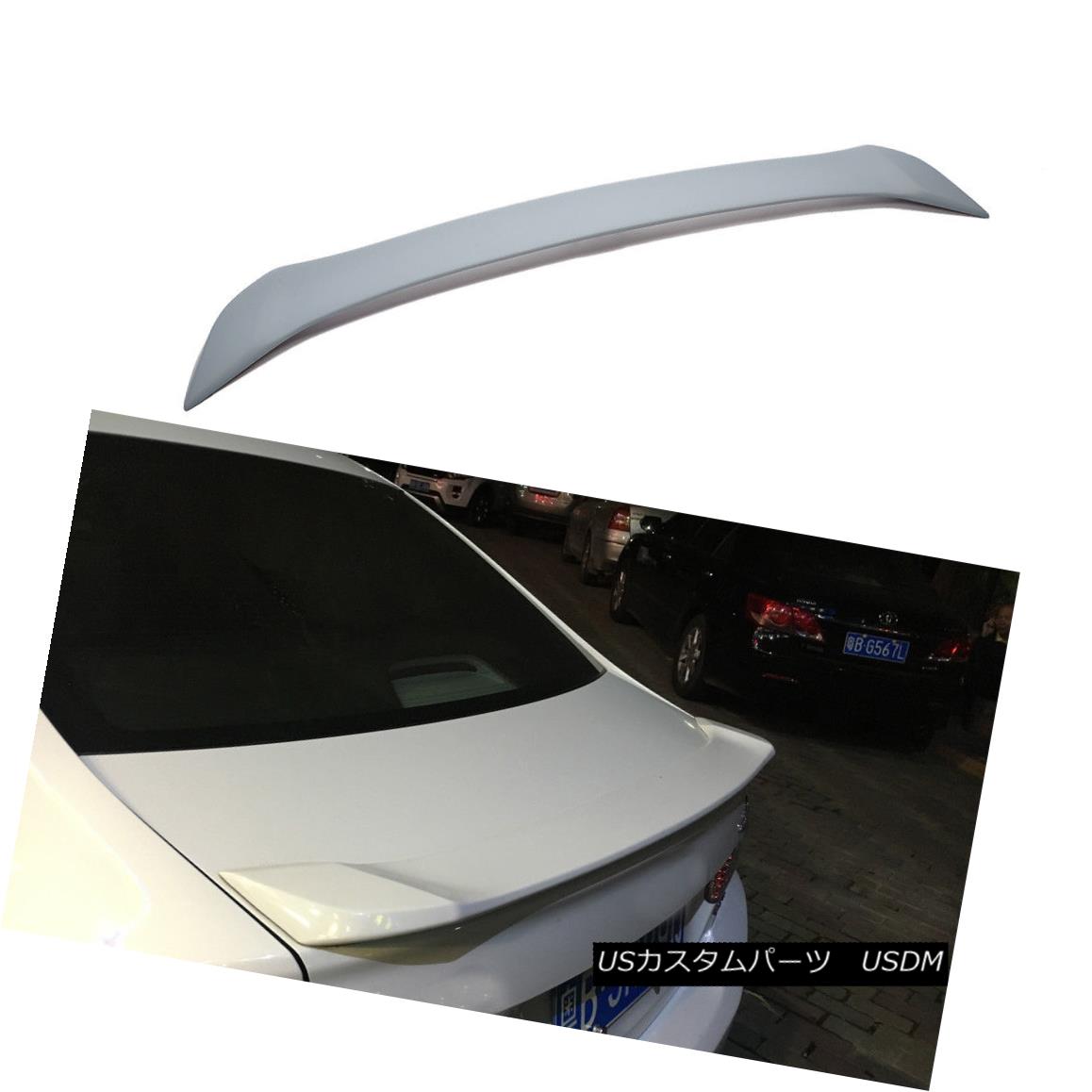 エアロパーツ Unpainted PU Rear Trunk Spoiler Tail Wing For Honda Civic Sedan 4Door 2012-2015 ホンダシビックセダン4Door 2012-2015の未塗装PUリアタンクスポイラーテールウイング