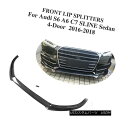 エアロパーツ Carbon Fiber Front Bumper Lip Bodykit For Audi S6 A6 C7 SLINE Sedan 4-Door 16-18 Audi S6用カーボンファイバーフロントバンパーリップボディキットA6 C7 SLINEセダン4ドア16-18(2)