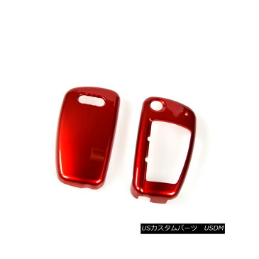 エアロパーツ Red Car Key Covers Smart Remote Key Chain Fob for Audi A6L A1 Q3 Q7 TT R8 A3 S3 Audi A6L A1 Q3 Q7 TT R8 A3 S3のための赤い車キーカバースマートなリモートキーチェーンフォブ