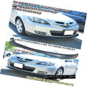 エアロパーツ JDM Style Front Lip (ABS) Fits 07-09 Mazda 3 5dr Hatch JDMスタイルフロントリップ(ABS...