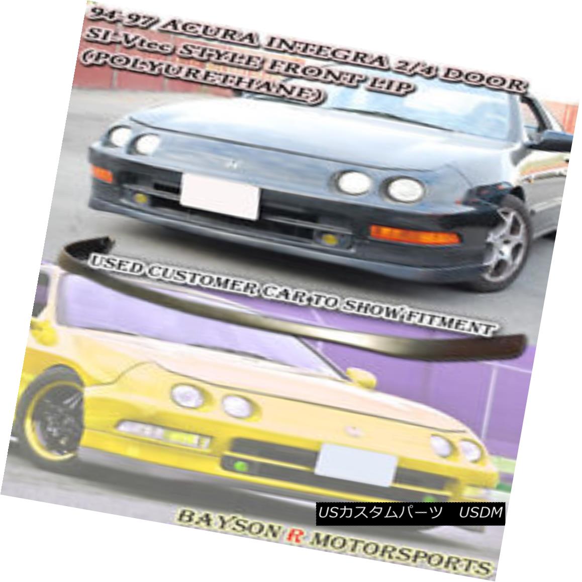 ѡ SI-VTEC Style Front Bumper Lip (Urethane) Fits 94-97 Integra 2dr SI-VTECեȥХѡåסʥ쥿94-97 Integra 2dr