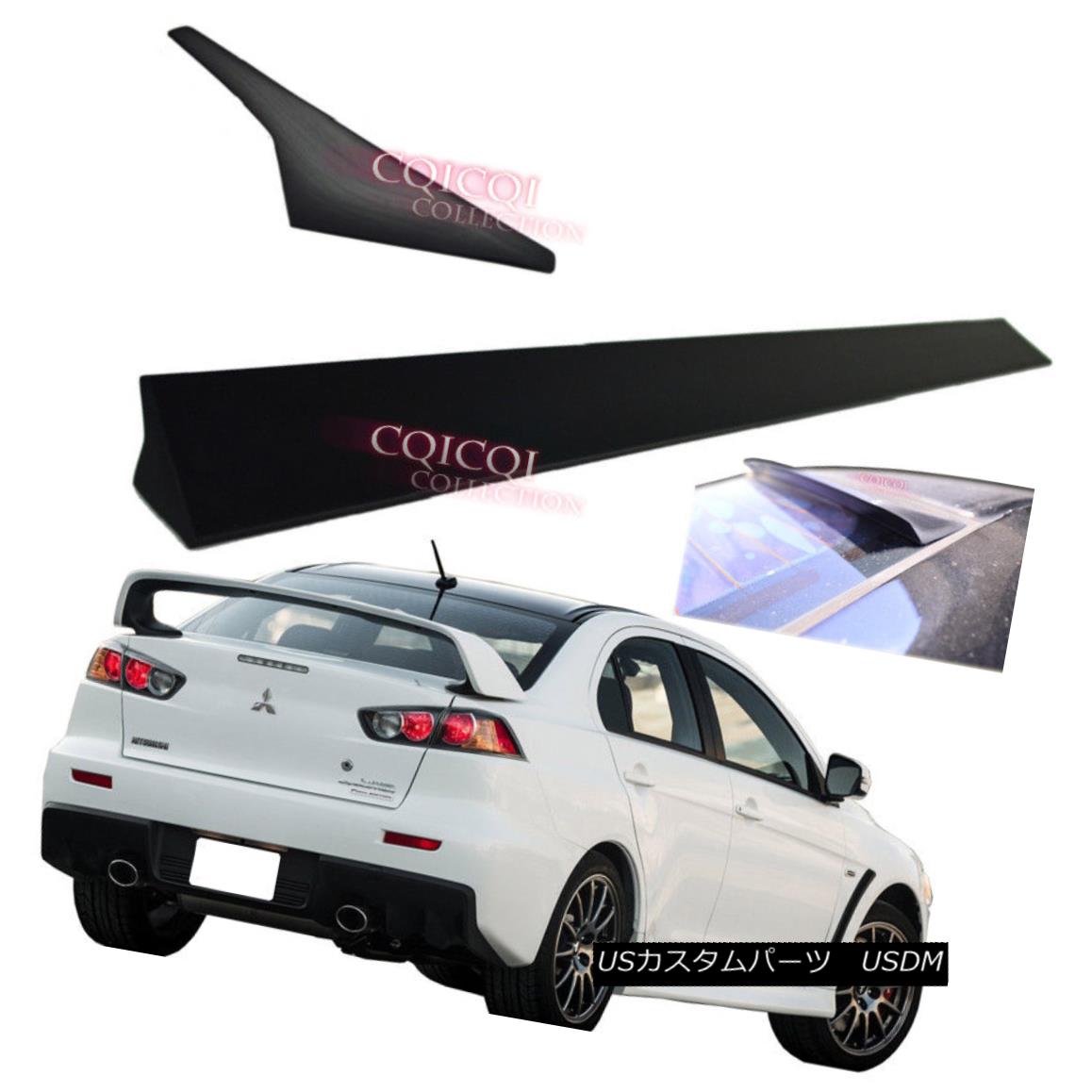 エアロパーツ Unpainted V1 type roof spoiler for 09~17 Mitsubishi Lancer Evolution X sedan ◎ 未塗装V1型ルーフスポイラー09?17三菱ランサーエボリューションXセダン？