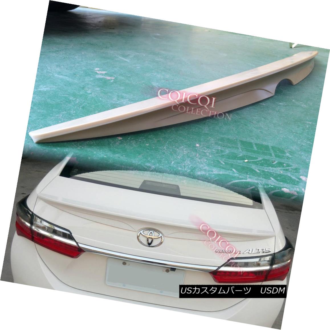 エアロパーツ Unpainted TOYOTA 13-17 corolla sedan altis E170 trunk spoiler ◎ 未塗装トヨタ13-17花輪セダンアルティスE170トランク・スポイラー？