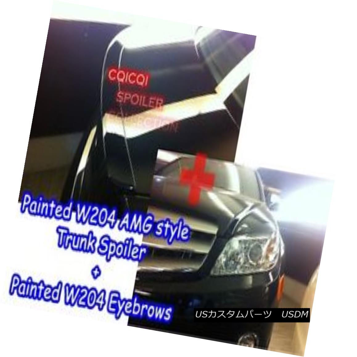 エアロパーツ Painted Combo M-BENZ 08~10 W204 C sedan AMG type trunk spoiler+eyelid color-650◎ ペイントコンボM-BENZ 08?10 W204 CセダンAMGタイプトランクスポイラー+まぶたカラー - 650？