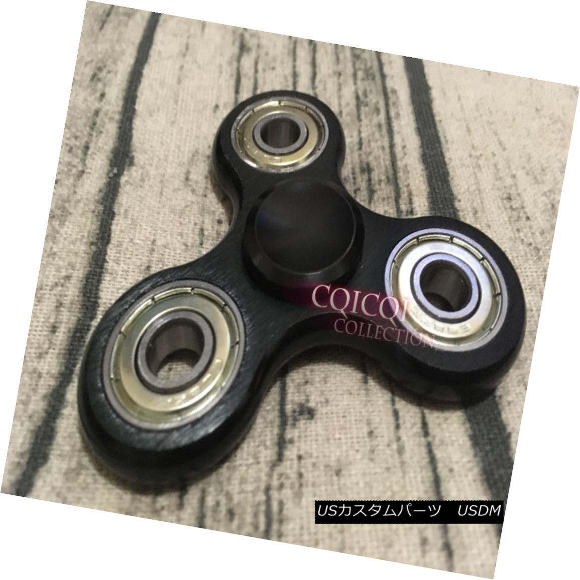 エアロパーツ Black Metallic Hand Spinner Metal Aluminum Fidget Spinner Focus ...