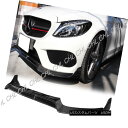 エアロパーツ B Style Carbon Fiber Front Bumper Add-on Lip For 15-17 M-BENZ W205 AMG C-Class Bスタイルカーボンファイバーフロントバンパーアドオンリップ15-17 M-BENZ W205 AMG Cクラス