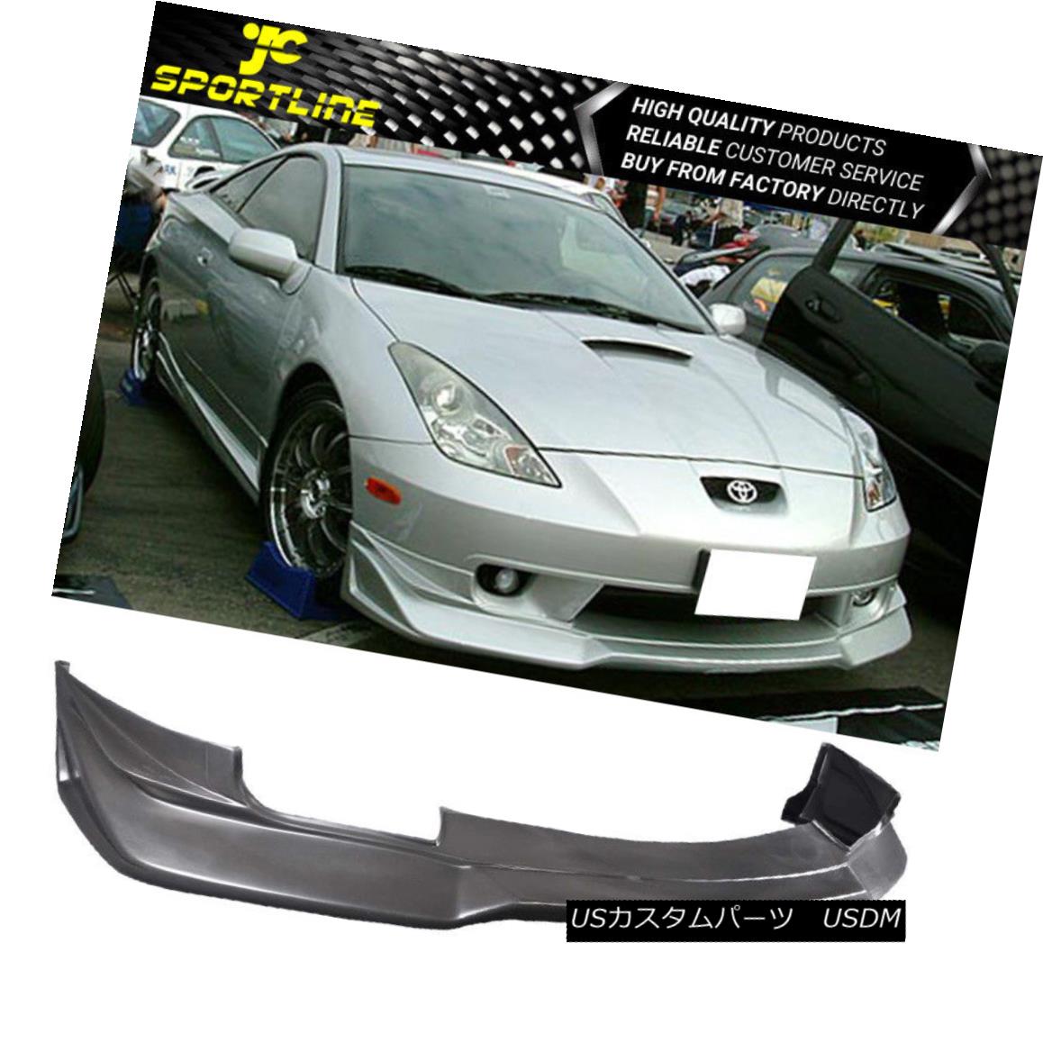 エアロパーツ Fits 00 01 02 Toyota Celica PU Front Bumper Lip Bodykit Splitter JDM VIP Style フィット00 00 02トヨタセリカPUフロントバンパーリップボディキットスプリッターJDM VIPスタイル