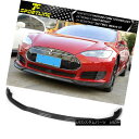 エアロパーツ Fits 12-17 Tesla Model S Front Bumper Lip Carbon Fiber 12-17 Tesla Model ...