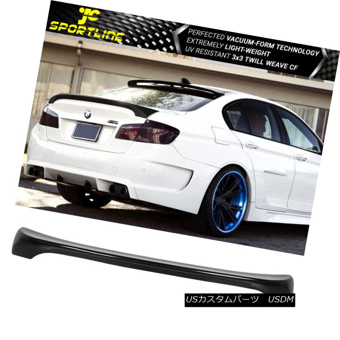 エアロパーツ Fits 11-16 BMW 5 Series F10 &amp; M5 H Style Trunk Spoiler Carbon Fiber CF フィット11-16 BMW 5シリーズF10＆amp; M5 Hスタイルトランクスポイラー炭素繊維CF