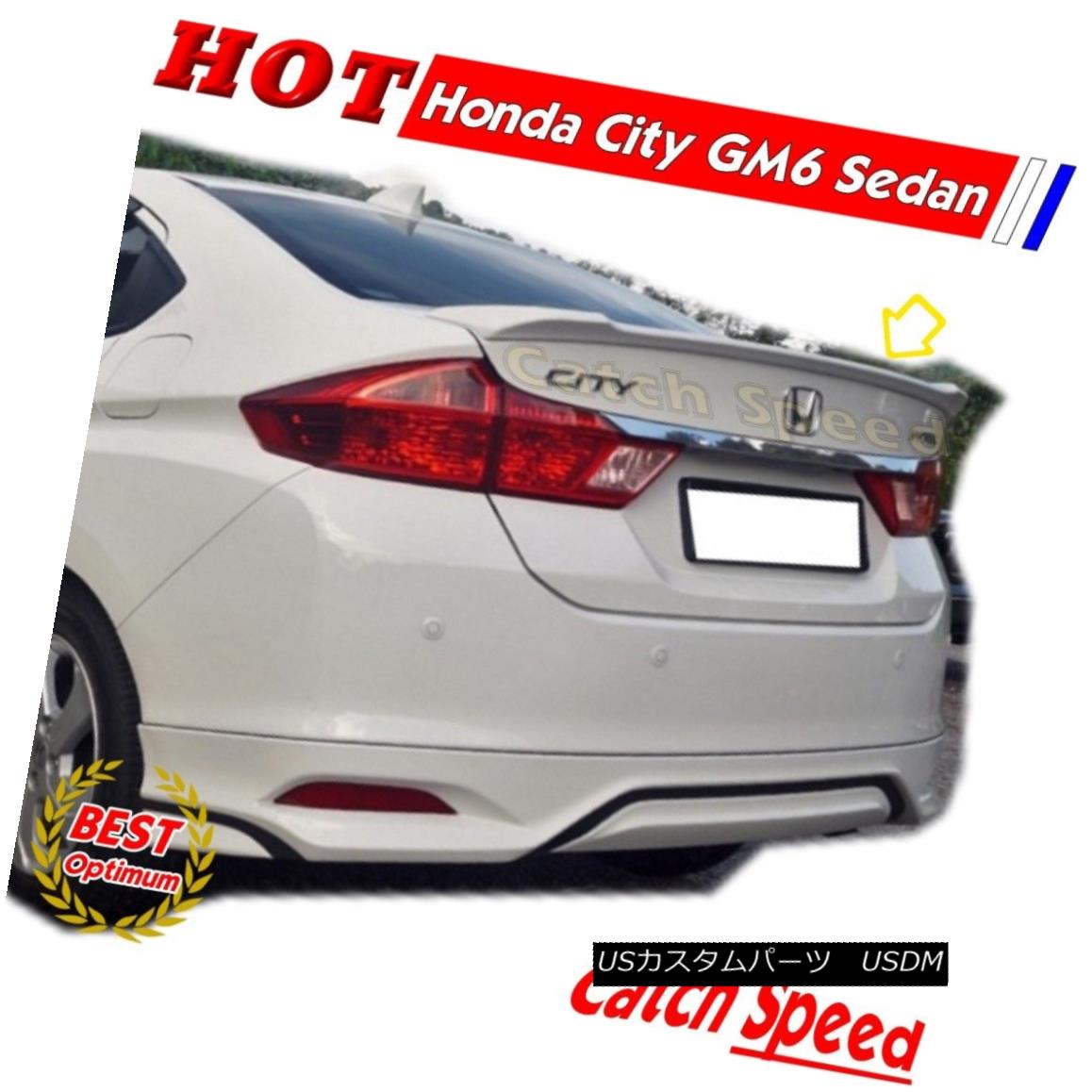 エアロパーツ Painted OE type Rear Trunk Spoiler For Honda City GM6 Sedan 2014~2015 ABS Honda City GM6セダン2014?2015 ABS用塗装済みOEタイプリアトランク・スポイラー