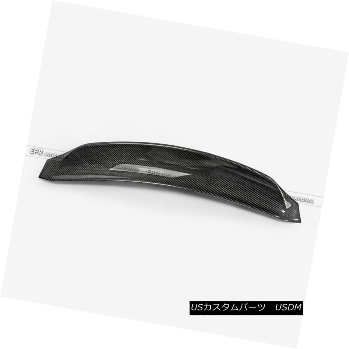 エアロパーツ Pop Rear Trunk Duckbill Spoiler Wing Lip For Porsche 981 Cayman Carbon Fiber ポップリヤトランクダックビルスポイラーウィングリップポルシェ981ケイマンカーボンファイバー