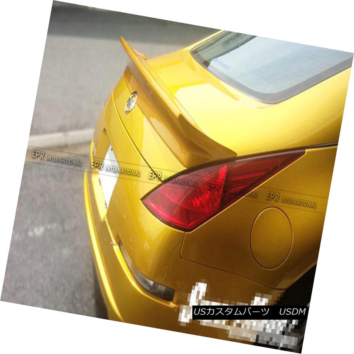 エアロパーツ AER Rear Trunk Spoiler Duckbill Wing Su-int-Gentleman For Nissan 350z Z33 FRP AERの後部トランク・スポイラーダックビル・ウィング・ス・イン・ジェントルム for Nissan 350z Z33 FRP