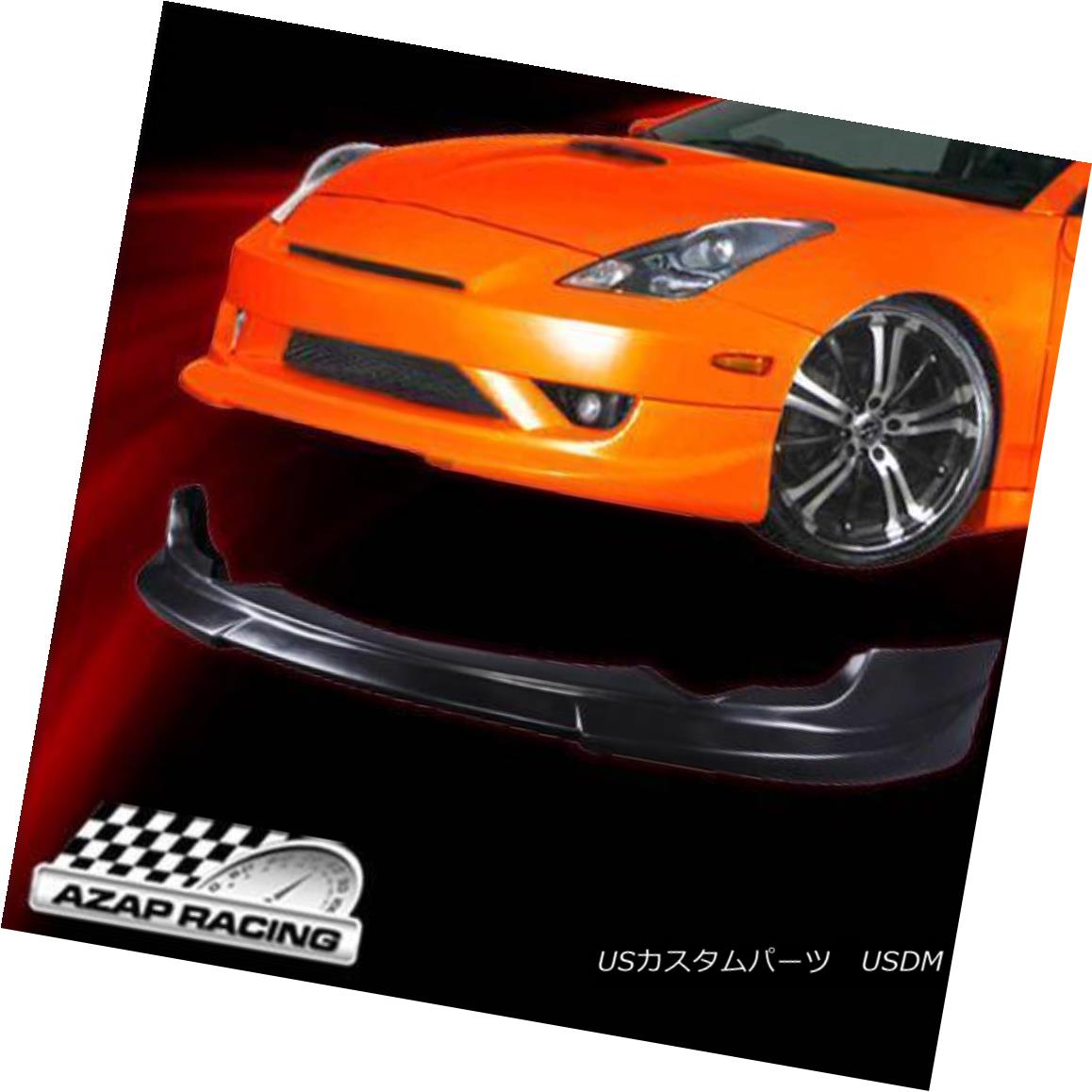 エアロパーツ 2003-2005 C1-Style PU Front Bumper Lip Spoiler Bodykit Fits Toyota Celica 2 Door 2003-2005 C1スタイルPUフロントバンパーリップスポイラーボディキットがトヨタセリカ2ドアにフィット