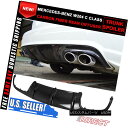 エアロパーツ 08-11 Mercedes-Benz C Class W204 C63 4Dr Rear Diffuser - Carbon Fiber (CF...