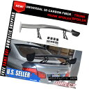 エアロパーツ 57 Inch Universal Fit 3D Carbon Fiber CF Rear GT Trunk Spoiler Wing Racin...