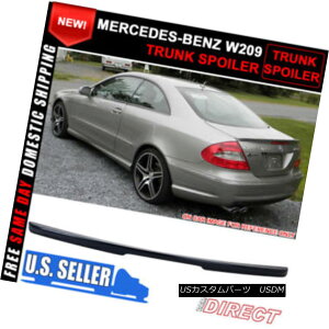 エアロパーツ For 03-08 Benz W209 CLK-Class AMG Trunk Spoiler Painted Black Opal Metallic 03-08ベンツW209 CLKクラスAMGトランク・スポイラー・ペイントブラック・オパール・メタリック