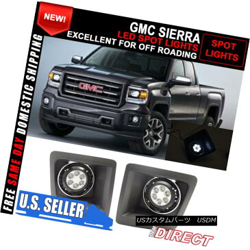 エアロパーツ For 14-16 GMC Sierra OE Style Cree Led Clear Spotlights Off Roading 14?16 GMCのSierra OEスタイルクリーには、オフロードクリアスポットライト