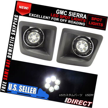 エアロパーツ For 14-16 GMC Sierra OE Style Cree Led Clear Spotlights Off Roading 14?16 GMCのSierra OEスタイルクリーには、オフロードクリアスポットライト