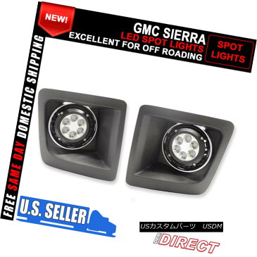 エアロパーツ For 14-16 GMC Sierra OE Style Cree Led Clear Spotlights Off Roading 14?16 GMCのSierra OEスタイルクリーには、オフロードクリアスポットライト