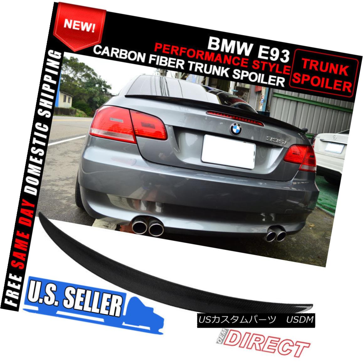 07 13 エアロパーツ 2dr E93 E93 Series 2door 3 Cf Bmw 07 13 オンライン Carbon Fiber Performance Trunk Spoiler 07 13 Bmw E93 3シリーズ2dr 2door Cfカーボンファイバートランク スポイラー World倉庫 店 車用品 バイク用品 車用品 パーツ 外装 エアロ