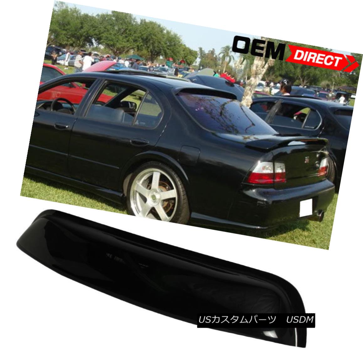 エアロパーツ For 95-99 Nissan Maxima Sun Roof Top Rear Window Visor Vent Shield 95-99日産マキシマサンルーフトップリアウィンドウバイザーベントシールド