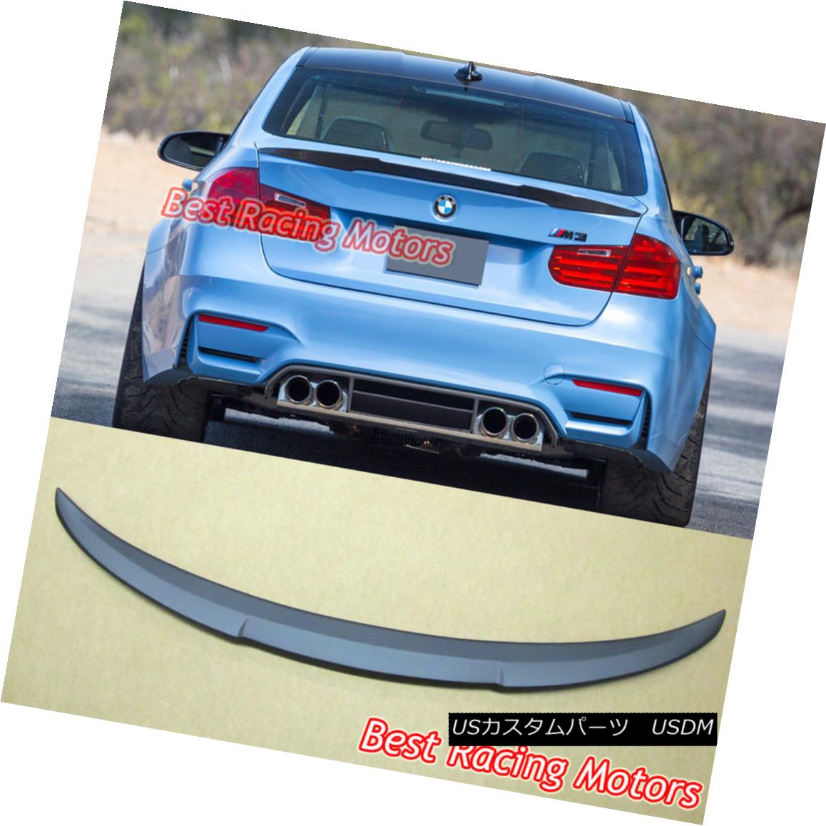 エアロパーツ M4 High Kick Style Trunk Spoiler (ABS) Fits 12-18 BMW F30 (3-Series) F80 (M3) M4ハイキックスタイルのトランク・スポイラー（ABS）が12-18 BMW F30（3シリーズ）F80（M3）に適合