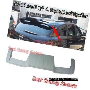 エアロパーツ ABT Style Rear Roof Spoiler Wing Fits 05-15 Audi Q7 ABTスタイルリアルーフスポイラーウイングフィット05-15 Audi Q7