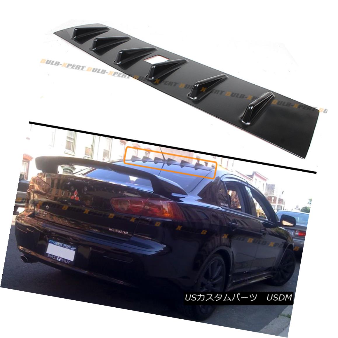 エアロパーツ FOR 2008-2016 MITSUBISHI LANCER RALLIART SHARK FIN ROOF VORTEX GENERATOR SPOILER 2008年?2016年三菱ランサーラリエールシャークフィンルーフボルテックスジェネレータスポイラー