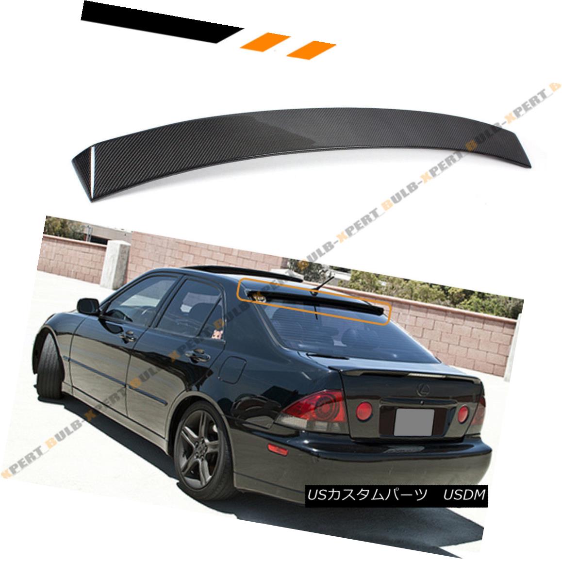 エアロパーツ FOR 2001-05 LEXUS IS300 JDM VIP REAL CARBON FIBER REAR WINDOW ROOF SPOILER VISOR 20..