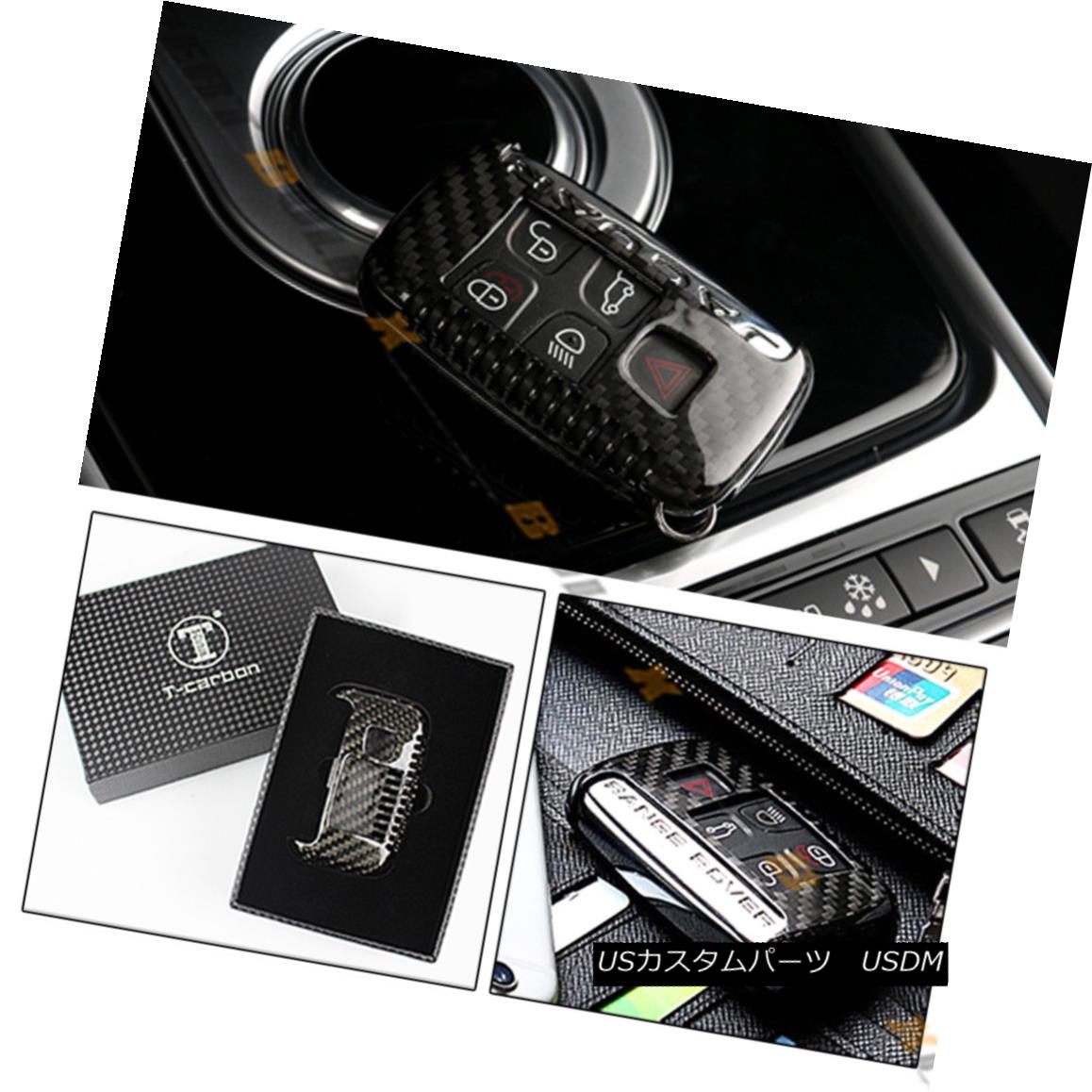 エアロパーツ LUXURY CARBON FIBER SNAP ON HARD CASE FOR JAGUAR XE XF XJ F TYPE KEY FOB REMOTE ラグジュアリーカーボンファイバーは ジャガーXE XF XJ FのためにハードケースにスナップキーのFOBリモート